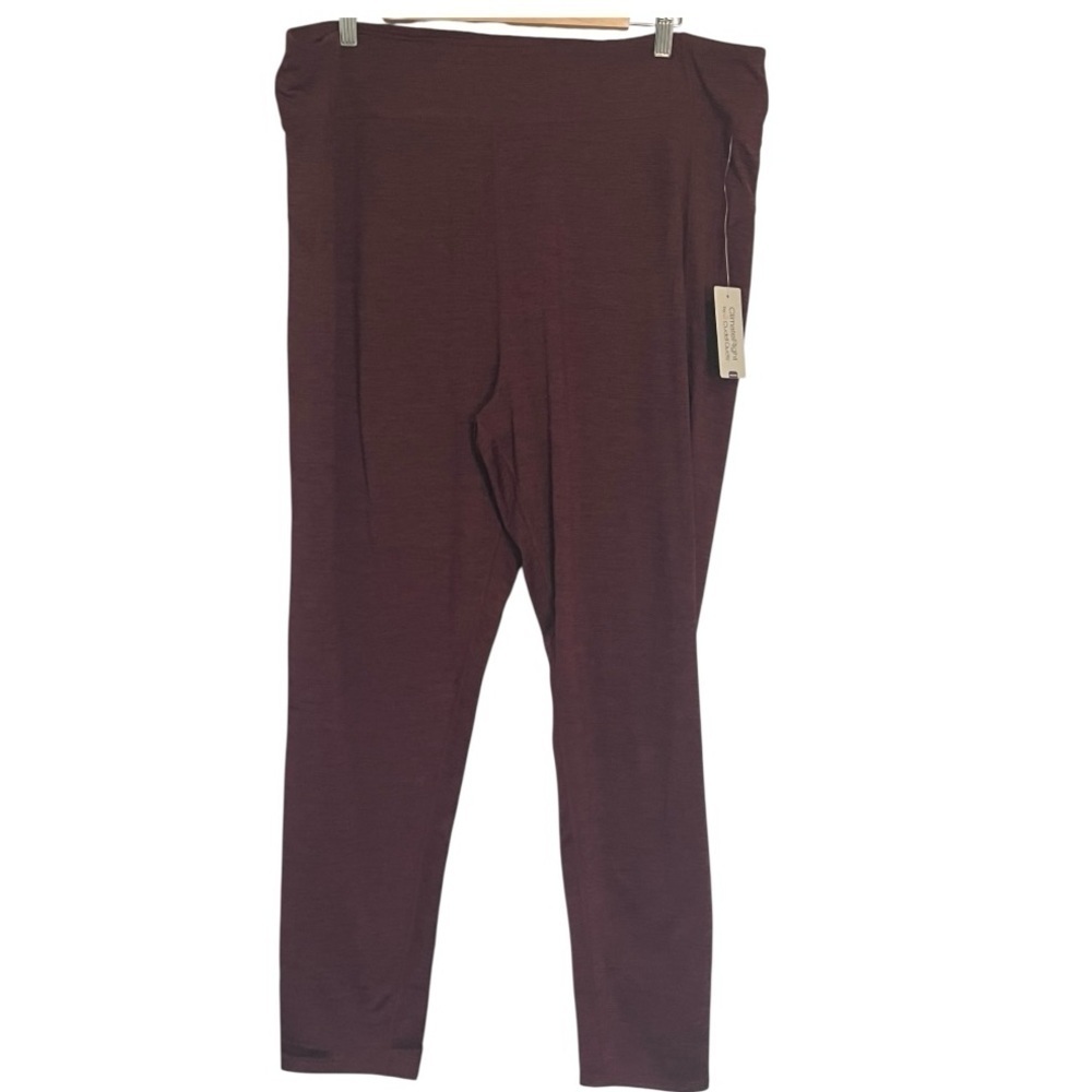 Cuddl Duds sz XXL Plush Warmth long johns in heathered Burgundy